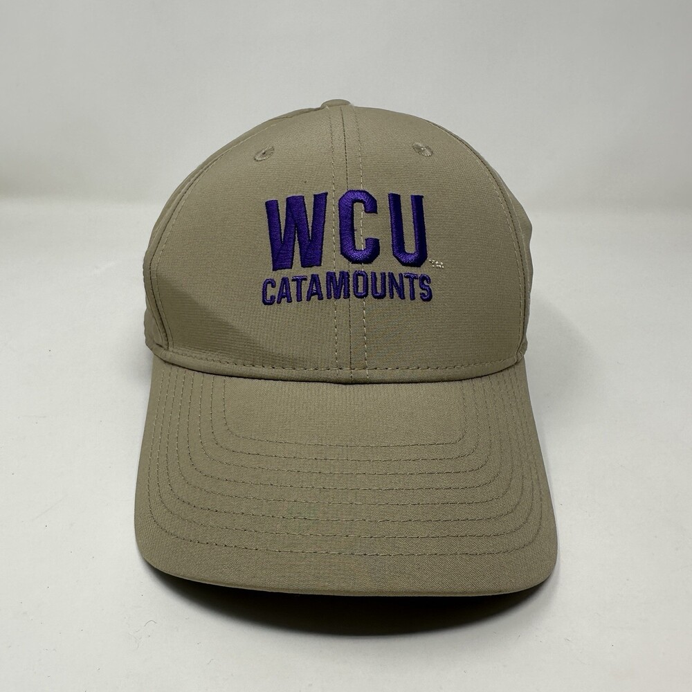 Western Carolina Catamounts Hat Cap Men Strapback Beige Nike Legacy91 Dri Fit